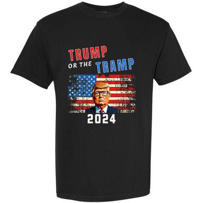 Trump Or The Tramp 2024 Vote For Trump Garment-Dyed Heavyweight T-Shirt