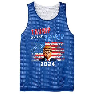 Trump Or The Tramp 2024 Vote For Trump Mesh Reversible Basketball Jersey Tank