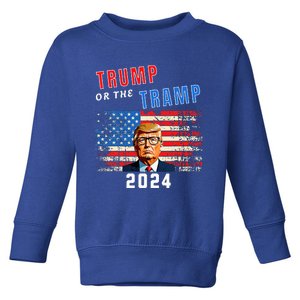 Trump Or The Tramp 2024 Vote For Trump Toddler Sweatshirt