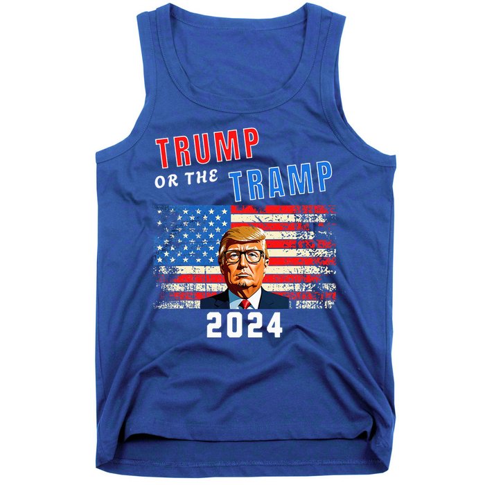 Trump Or The Tramp 2024 Vote For Trump Tank Top