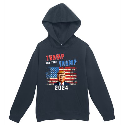 Trump Or The Tramp 2024 Vote For Trump Urban Pullover Hoodie