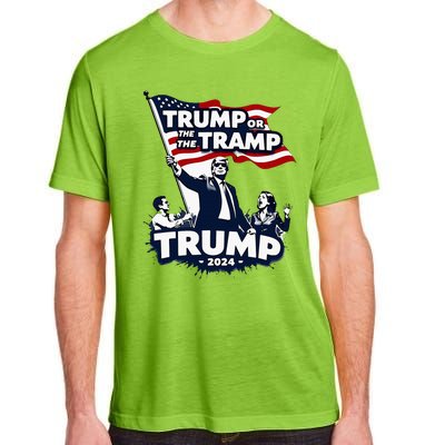 Trump Or The Tramp 2024 Vote For Trump Vance Election Adult ChromaSoft Performance T-Shirt