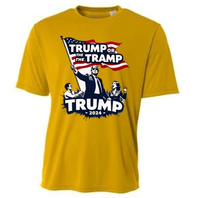 Trump Or The Tramp 2024 Vote For Trump Vance Election Cooling Performance Crew T-Shirt