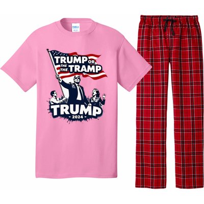 Trump Or The Tramp 2024 Vote For Trump Vance Election Pajama Set