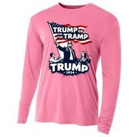 Trump Or The Tramp 2024 Vote For Trump Vance Election Cooling Performance Long Sleeve Crew