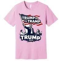 Trump Or The Tramp 2024 Vote For Trump Vance Election Premium T-Shirt