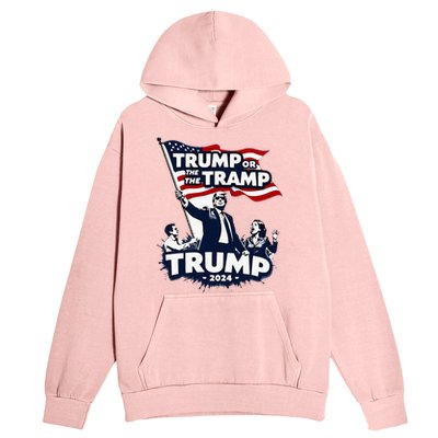 Trump Or The Tramp 2024 Vote For Trump Vance Election Urban Pullover Hoodie