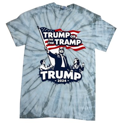 Trump Or The Tramp 2024 Vote For Trump Vance Election Tie-Dye T-Shirt