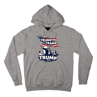 Trump Or The Tramp 2024 Vote For Trump Vance Election Tall Hoodie