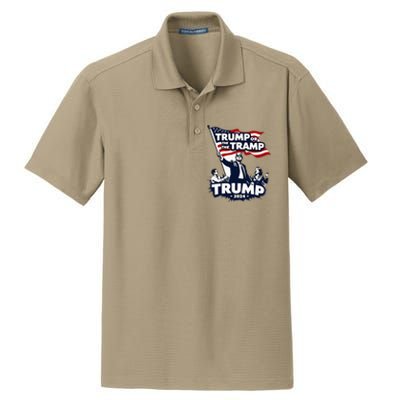 Trump Or The Tramp 2024 Vote For Trump Vance Election Dry Zone Grid Polo