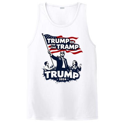 Trump Or The Tramp 2024 Vote For Trump Vance Election PosiCharge Competitor Tank