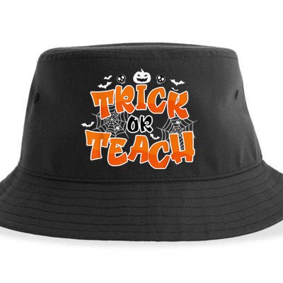 Trick Or Teach Funny Teacher Halloween Costume Sustainable Bucket Hat
