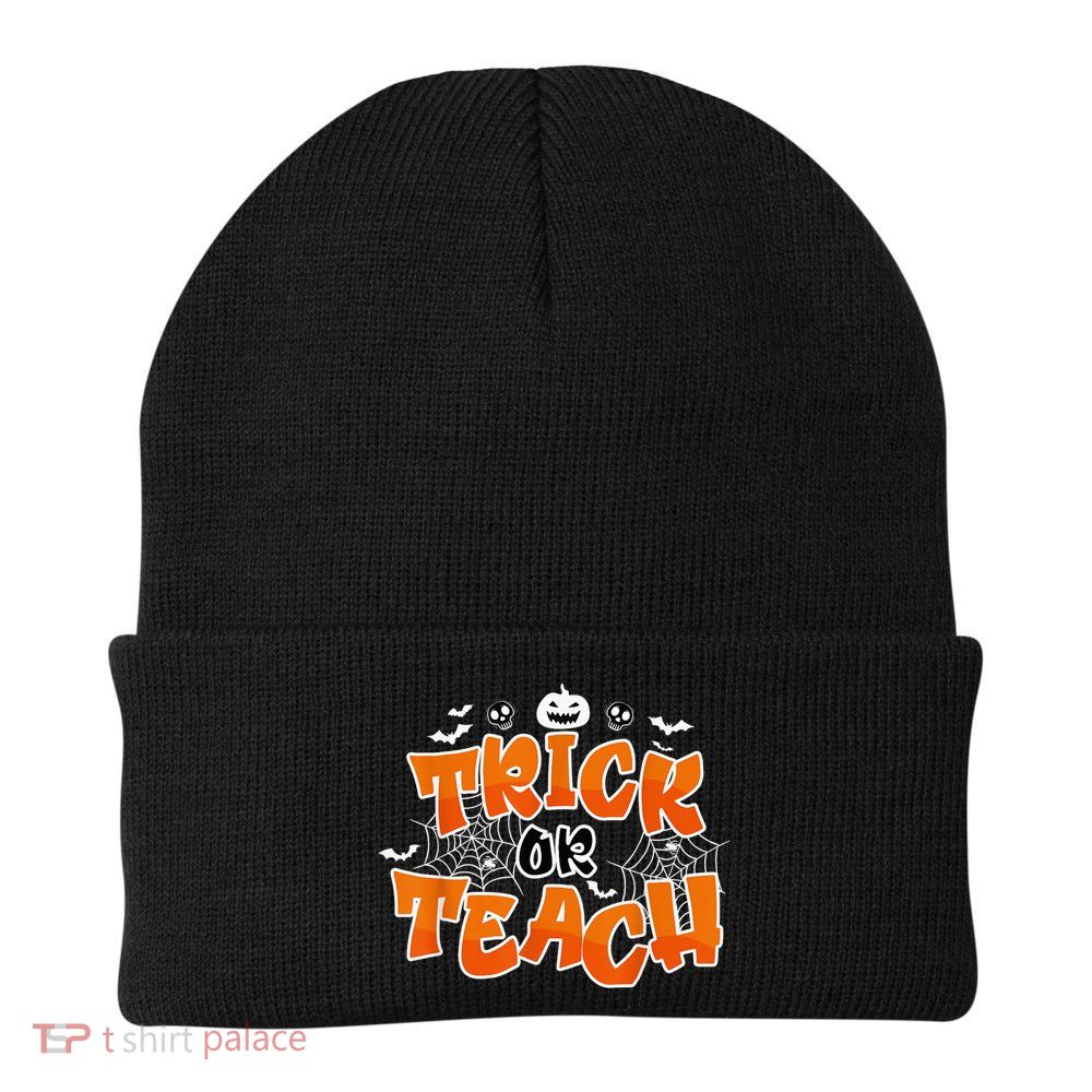Trick Or Teach Funny Teacher Halloween Costume Beanie