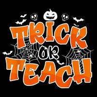 Trick Or Teach Funny Teacher Halloween Costume 16 in Basic Backpack