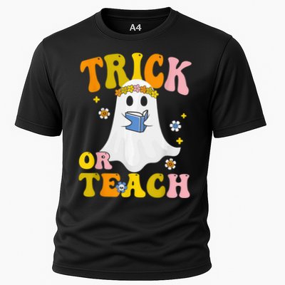 Trick Or Teach Funny Teacher Halloween Costume Teacher Performance Shirt