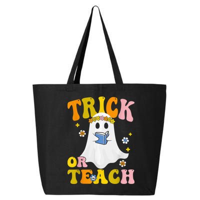 Trick Or Teach Funny Teacher Halloween Costume Teacher 25L Jumbo Tote