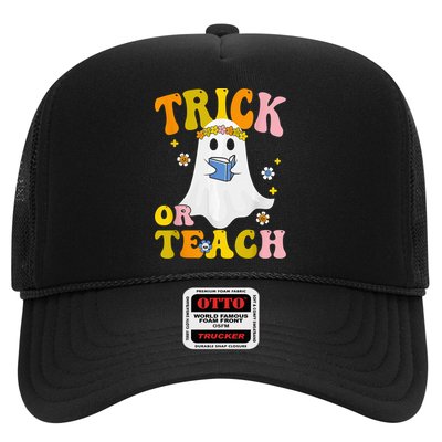 Trick Or Teach Funny Teacher Halloween Costume Teacher Trucker Hat