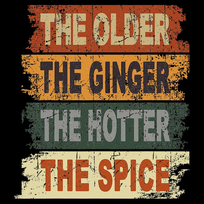 The Older The Ginger The Hotter The Spice Gift Drawstring Bag