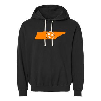 Tennessee Orange Tristar Flag State Garment-Dyed Fleece Hoodie