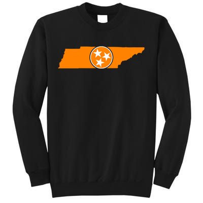 Tennessee Orange Tristar Flag State Sweatshirt