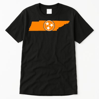 Tennessee Orange Tristar Flag State Tall T-Shirt