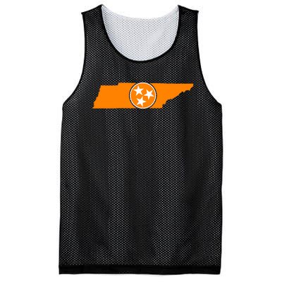 Tennessee Orange Tristar Flag State Mesh Reversible Basketball Jersey Tank