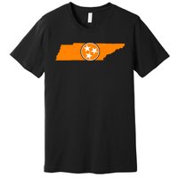 Tennessee Orange Tristar Flag State Premium T-Shirt