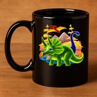 Triceratops & Others 11oz C Handle Ceramic Mug