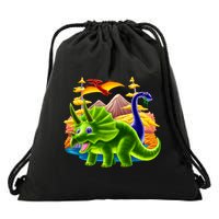 Triceratops & Others Drawstring Bag