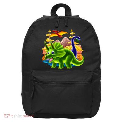 Triceratops & Others 16 in Basic Backpack