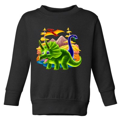 Triceratops & Others Toddler Sweatshirt