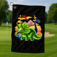 Triceratops & Others Golf Towel