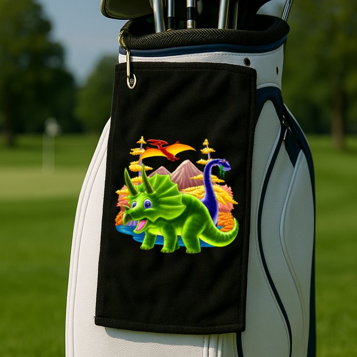 Triceratops & Others Golf Towel