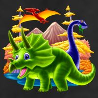 Triceratops & Others Golf Towel
