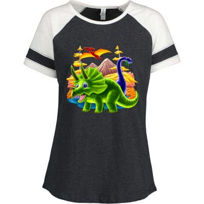 Triceratops & Others Enza Ladies Jersey Colorblock Tee