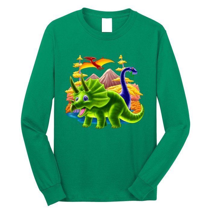 Triceratops & Others Long Sleeve Shirt