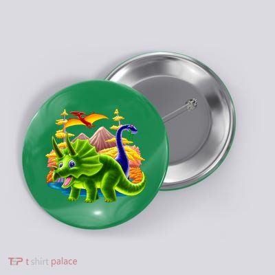 Triceratops & Others Button