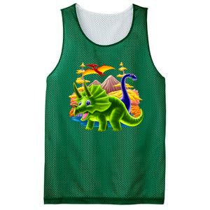 Triceratops & Others Mesh Reversible Basketball Jersey Tank