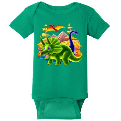 Triceratops & Others Baby Bodysuit