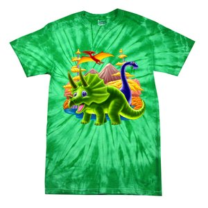 Triceratops & Others Tie-Dye T-Shirt