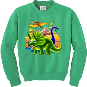 Triceratops & Others Kids Sweatshirt