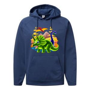 Triceratops & Others Performance Fleece Hoodie