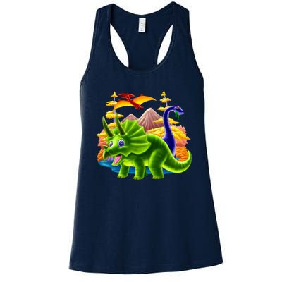 Triceratops & Others Women's Racerback Tank