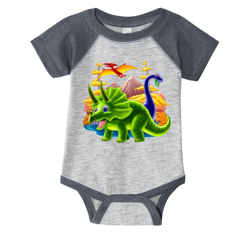Triceratops & Others Infant Baby Jersey Bodysuit