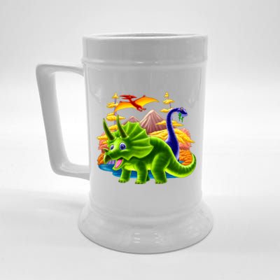 Triceratops & Others Beer Stein