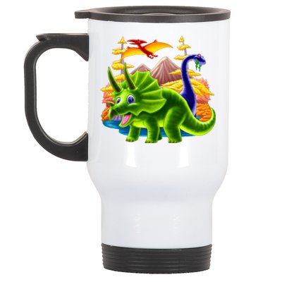 Triceratops & Others Stainless Steel Travel Mug