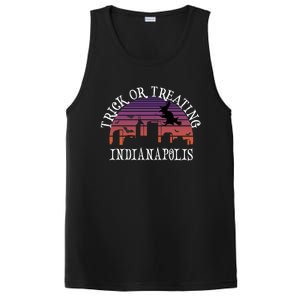 Trick Or Treating Indianapolis Meaningful Gift Spooky Halloween Gift PosiCharge Competitor Tank