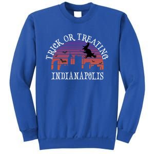 Trick Or Treating Indianapolis Meaningful Gift Spooky Halloween Gift Sweatshirt