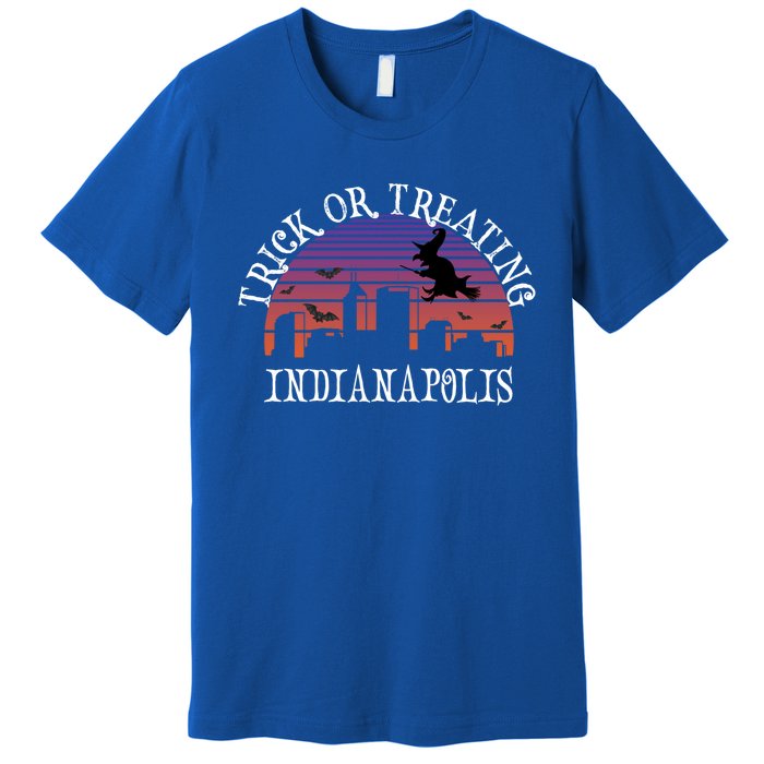 Trick Or Treating Indianapolis Meaningful Gift Spooky Halloween Gift Premium T-Shirt