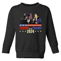 Trump Or The Tramp 2024 Vote For Trump Trump Vance 2024 Toddler Sweatshirt